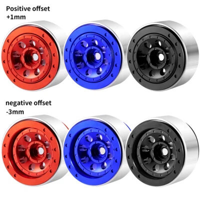 4PC/Set 1.0" Beadlock Wheel Rims for Traxxas TRX4-M 1/18 Axial SCX24 RC 1/24 Car - Image 1 of 2