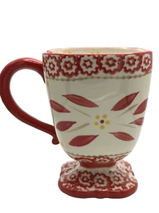 Temp-tations Old World Red 14oz Square Pedestal Mug 6 Available - Picture 1 of 4