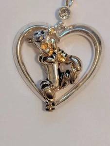 Disney Lenox Gold Plated Sterling Tigger the Tiger Charm Pendant 7.1 Gr - Picture 1 of 8