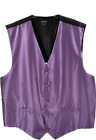 St. Patrick Men's Lavender Vest 5 Buttons Polyester Size 4XL