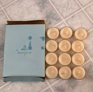 Partylite Box of 12 Porch Lemonade Tealights NIB  VO4174 0998 - Picture 1 of 4