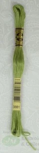 DMC Stranded Cotton Embroidery Floss, 8m Skein, Colour 3881 Pale Avocado Green - Picture 1 of 1