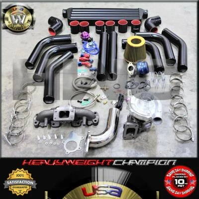 1994-2005 Mazda Miata NB 1.8 Turbo Charger Kit T3/T4 Manifold+Intercooler+Bov - Image 1 of 4