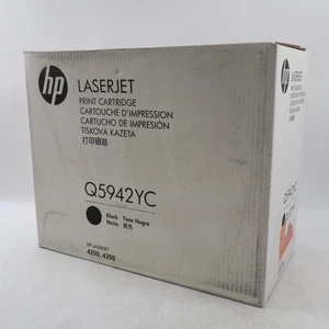 Genuine HP Q5942YC High-Yield Black Toner Cartridge For HP LaserJet NEW SEALED - Picture 1 of 2
