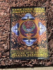Grateful Dead Fare Thee Well 2015 Lenticular Poster #1207/2015 M Everett 3D - Bild 1 von 9