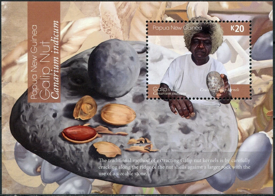 Papua New Guinea 2019. Cracking Galip Kernels (MNH OG **) Souvenir Sheet - Image 1 of 1