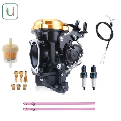 Carburetor + 51'' Throttle Cable For Harley Davidson Sportster 883 1200 88-06 - Image 1 of 4