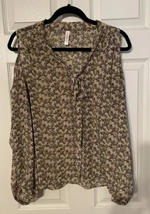 Xhilaration blusa floreale taglia media donna - Foto 1 di 6