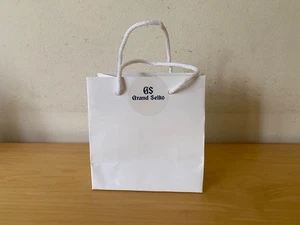 GRAND SEIKO - Bolsa de Papel - 14 x 14 x 7 cm - Color blanco - Imagen 1 de 3