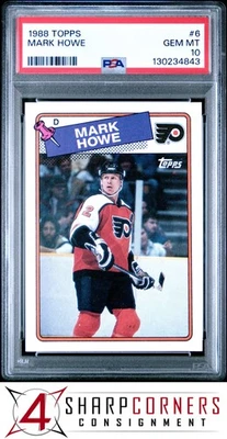 1988 TOPPS #6 MARK HOWE FLYERS HOF PSA 10 - Image 1 of 3