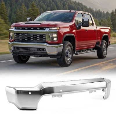 Chrome Front Bumper Fits 2020-2023 Chevrolet Silverado 2500 HD 3500 Sensor Holes - Изображение 1 из 4