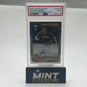 Jackson Merrill RC Topps Cromo Automático/499 PSA 9 - Imagen 1 de 5