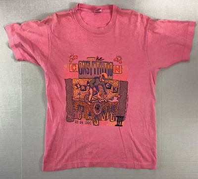 Vintage The Constitution Track Classic III T-shirt BMX Racing 1990 CT - Image 1 of 4