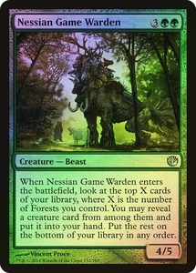 MTG FOIL Nessian Game Warden  - Journey into Nyx #132 - Picture 1 of 1
