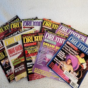 Lot Of 10 Modern Drummer Year 2000 Magazines / Jan-March + May-Nov - Imagen 1 de 12