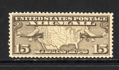 SCOTT C8 1926 15 CENT MAP & PLANES AIRMAIL ISSUE MNH OG VF! - Image 1 of 2