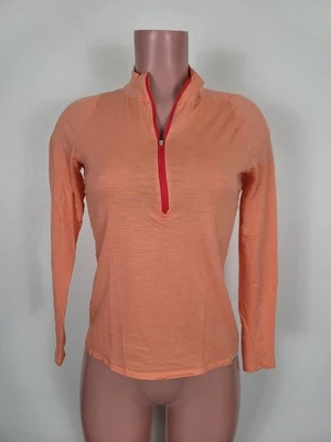 Patagonia 1/2 Zip Base Layer Top Coral Size S Merino Wool Blend Thermal Pullover - Image 1 of 4