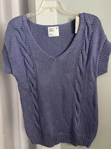 American Eagle Damenpullover XL, Lila, Kurzarm, Neu mit Etikett - Bild 1 von 2