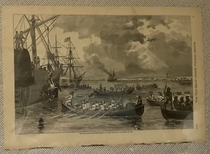 Periódico Antiguo Guerra Civil 1861 Segunda Reelaboración Harper’s Militar 1800s - Imagen 1 de 7