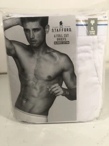 Vintage Stafford Full Cut Briefs 6-Pack Mens XL Size 40-42 New NOS - Picture 1 of 8