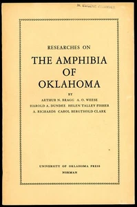 Researches on the Amphibia of Oklahoma. Arthur N. Bragg (1950). - Imagen 1 de 1