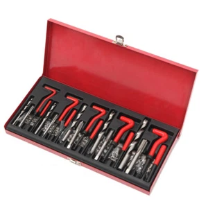 131Pcs Stripped Thread Repair Tool Helicoil Repair Kit Metric M5 M6 M8 M10 M12 - Picture 1 of 12