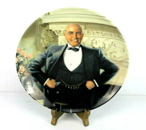 Vintage Knowles 8-1/2" n. 619531 Daddy Warbucks di Annie piatto decorativo - Foto 1 di 6