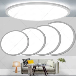 LED Ceiling Light Round Panel Down Lights Bathroom Kitchen Living Room Wall Lamp - Picture 1 of 40