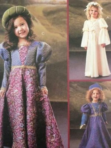 McCalls Sewing Pattern 4082 Girls Childs Renaissance Costume Size 3-6 Uncut - Picture 1 of 3