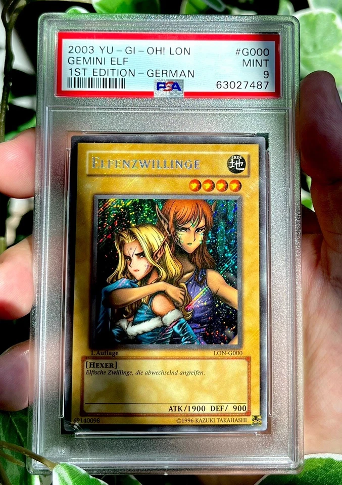 YU-GI-OH! PSA 9 GEMINI ELF | 1st Edition GERMAN LON-G00 | Extremely Rare 🎁 - Image 1 of 1