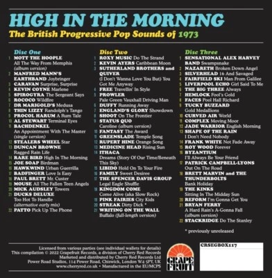 HIGH IN THE MORNING BRITISH PROGRESSIVE POP SOUNDS 3 CD NEU - Bild 1 von 2