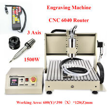 1500W 3 Axis 6040 CNC Router Milling Machine 3D Desktop Engraver W/ Handwheel