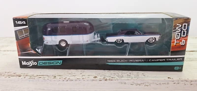 Maisto Design Tow & Go 1965 Buick Riviera Camper Trailer - Image 1 of 4