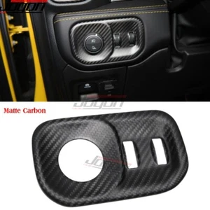 For Dodge RAM 1500 TRX Rebel Limited 2019+ Carbon Headlight Switch Button Decor - Picture 1 of 12