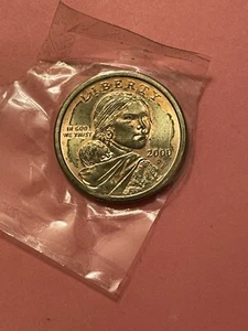 SEALED UNCIRCULATED 2000 P Sacagawea US Dollar. - Picture 1 of 5