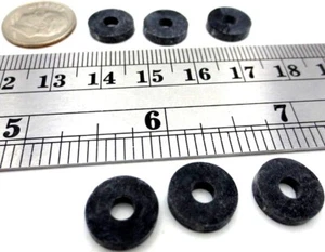 #8 Rubber Washer 1/8" ID 3.2 mm ID, 7/16" OD 3/32" THK Resists Ozone Ultraviolet - Picture 1 of 12
