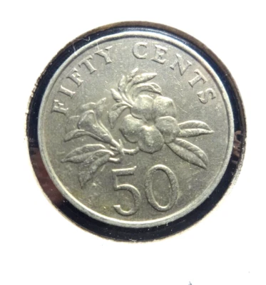 Singapore 1987  50 Cents   👀 - Image 1 of 2
