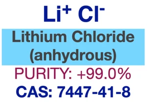 Lithiumchlorid (wasserfrei), 500 g, CAS: 7447-41-8, Reinheit: 99+% - Bild 1 von 2