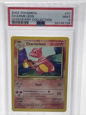 PSA 9 Mint CHARMELEON 2002 POKEMON LEGENDARY COLLECTION #37 - Image 1 of 4
