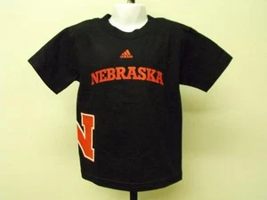 New- Nebraska Cornhuskers Kids sizes S-M-L Adidas Black Shirt - Picture 1 of 7