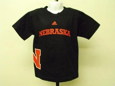 New- Nebraska Cornhuskers Kids sizes S-M-L Adidas Black Shirt - Image 1 of 4