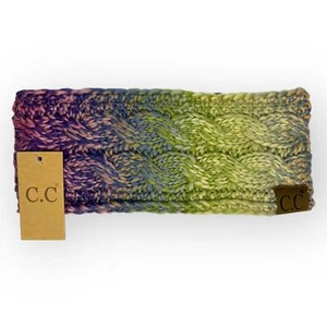 C.C Exclusives NWT Women's Cable Knit Headwrap Multi Colored Ear Warmer Headband - Picture 1 of 8