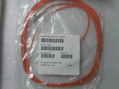 IBM 12R9914 Duplex Multimode Fibre Cable 5m 16.4ft - Image 1 of 2