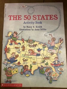 The 50 States Activity Book - Paperback By Krulik, Nancy E Great Condition - Picture 1 of 6