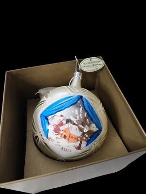 Waterford Holiday Heirlooms Raro Invierno País de las Maravillas Baile Escena Italia  Foto 1 de 4