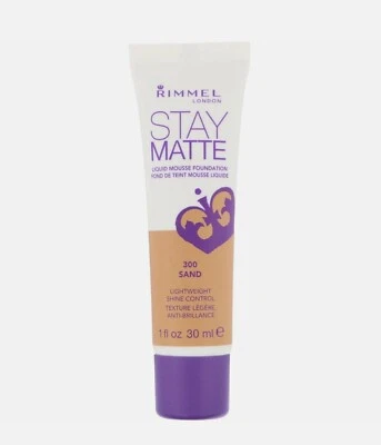 Rimmel London Stay Matte Liquid Mousse Foundation, Sand [300] 1 oz - Image 1 of 3