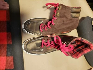Sperry Top Sider 9301242 Acklins Brown Corduroy Ankle Boots Women's US 8M - Picture 1 of 11