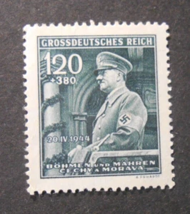 GERMANIA ,GERMANY REICH 1944 Boemia /Bohmen & Moravia 55° Hitler 1,20 H. MH* - Imagen 1 de 1