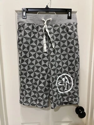 Zumba Ware Everyday French Terry Shorts Workout Grey Small - Image 1 of 4