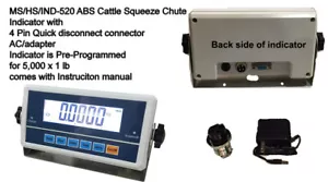 Livestock Scale Kit Indicator MS-520 IND520 Cattle Chute, scale indicator - Picture 1 of 1